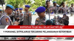 Gaktibplin Polda Bali Ditpolairud pemeriksaan personel disiplin
