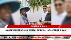 gubernur bali ingatkan pedagang pantai