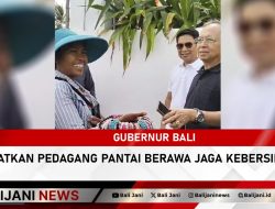 Gubernur Bali Ingatkan Pedagang Pantai Berawa Jaga Kebersihan