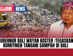 Gubernur Bali Wayan Koster :Tegaskan Komitmen Tangani Sampah di Bali