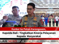 Kunker ke Polres Karangasem, Kapolda Bali : Tingkatkan Kinerja Pelayanan Kepada Masyarakat