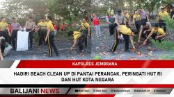 Kapolres Jembrana Beach Clean Up di Pantai Perancak