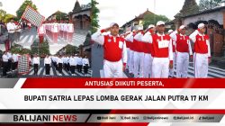 Lomba Gerak Jalan Putra 17 KM dilepas Bupati Satria di Klungkung