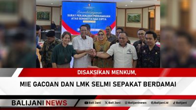 Mie Gacoan dan LMK SELMI sepakat berdamai dalam sengketa hak cipta