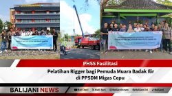 Pelatihan rigger pemuda Muara Badak Ilir di PPSDM Migas