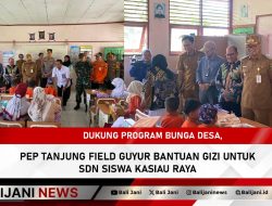 Dukung Program Bunga Desa, PEP Tanjung Field Guyur Bantuan Gizi untuk SDN Siswa Kasiau Raya