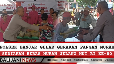 Polsek Banjar Gelar Gerakan Pangan Murah, Sediakan Beras Murah Jelang HUT RI ke-80