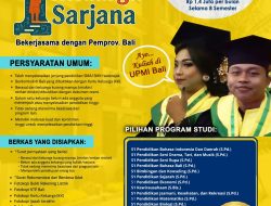 UPMI Bali Buka Program Beasiswa, Satu Keluarga Satu Sarjana Biaya Kuliah Ditanggung Plus Biaya Hidup Rp 1,4 Juta per Bulan
