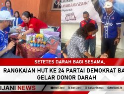 Setetes Darah Bagi Sesama, Rangkaian HUT Ke 24 Partai Demokrat Bali Gelar Donor Darah