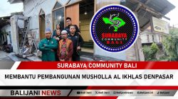 Surabaya Community Bali membantu pembangunan Musholla