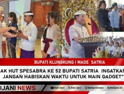 Puncak HUT Spesabra ke 52 Bupati Satria Ingatkan Anak Jangan Habiskan Waktu untuk Main Gadget