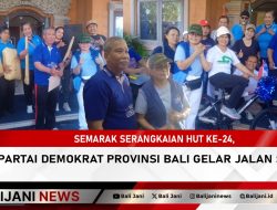 Semarak Serangkaian HUT Ke-24, Partai Demokrat Provinsi Bali Gelar Jalan Sehat