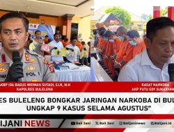 Polres Buleleng Bongkar Jaringan Narkoba di Buleleng, Ungkap 9 Kasus Selama Agustus