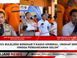 Polres Buleleng Bongkar 9 Kasus Kriminal, Ungkap Sindikat hingga Pengancaman Golok