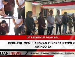 Dit Reskrimum Polda Bali Berhasil Memulangkan 21 Korban TTPO KM. AWINDO 2A
