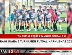 Tim Futsal Polres Bandara Ngurah Rai Raih Juara 3 Turnamen Futsal Harhubnas 2025