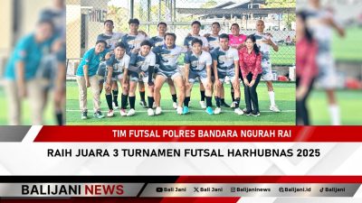 Tim Futsal Polres Bandara Ngurah Rai Raih Juara 3 Turnamen Futsal Harhubnas 2025