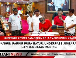 Gubernur Koster Datangkan Rp 1,5 T APBN untuk Krama Bali, Bangun Parkir Pura Batur, Underpass Jimbaran, dan Jembatan Kuning