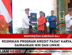 Menperin dan Gubernur Bali Resmikan Program Kredit Padat Karya, Gairahkan IKM dan UMKM