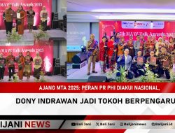 Ajang MTA 2025: Peran PR PHI Diakui Nasional, Dony Indrawan Jadi Tokoh Berpengaruh
