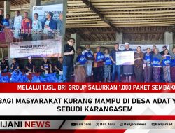Melalui TJSL, BRI Group Salurkan 1.000 Paket Sembako Bagi Masyarakat Kurang Mampu di Desa Adat Yeha, Sebudi Karangasem