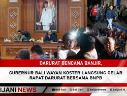 Darurat Bencana Banjir, Gubernur Bali Wayan Koster Langsung Gelar Rapat Darurat Bersama BNPB