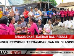 Bhayangkari Daerah Bali Peduli, Jenguk Personil Terdampak Banjir di Aspol Kuta