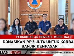 Perkumpulan Bengkel Mobil Bali Donasikan Rp.5 Juta untuk Korban Banjir Denpasar