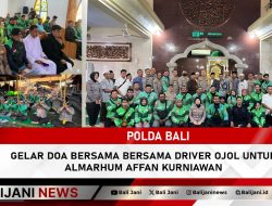Polda Bali Gelar Doa Bersama Bersama Driver Ojol untuk Almarhum Affan Kurniawan