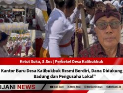 Kantor Baru Desa Kalibukbuk Resmi Berdiri, Dana Didukung BKK Badung dan Pengusaha Lokal