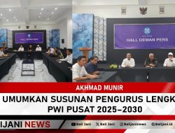 Akhmad Munir Umumkan Susunan Pengurus Lengkap PWI Pusat 2025–2030