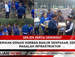 Sekjen Partai Demokrat Berikan Donasi Korban Banjir Denpasar, Seriusi Masalah Infrastruktur