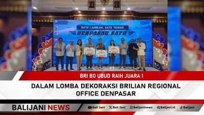 BRI BO Ubud Raih Juara 1 dalam Lomba DekorAksi BRILiaN Regional Office Denpasar