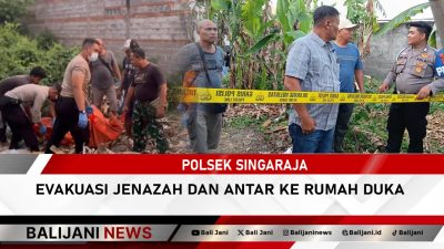 Polsek Singaraja Evakuasi Jenazah dan Antar ke Rumah Duka
