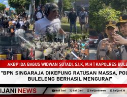 BPN Singaraja Dikepung Ratusan Massa, Polres Buleleng Berhasil Mengurai