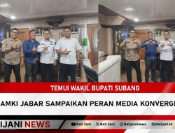 Temui Wakil Bupati Subang AMKI Jabar Sampaikan Peran Media Konvergensi