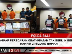 Polda Bali Ungkap Peredaran Obat-Obatan Tak Berijin Bernilai Hampir 2 Miliar Rupiah