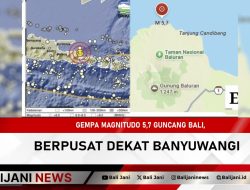 Gempa Magnitudo 5,7 Guncang Bali, Berpusat Dekat Banyuwangi