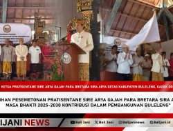 Pengukuhan Pesemetonan Pratisentane Sire Arya Gajah Para Bretara Sira Arya Getas Masa Bhakti 2025-2030 Kontribusi dalam Pembangunan Buleleng