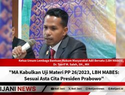 MA Kabulkan Uji Materi PP 26/2023, LBH MABES: Sesuai Asta Cita Presiden Prabowo