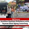 BRI Gianyar Serahkan Bantuan Ambulance untuk Yayasan Sinar Agung Cemerlang