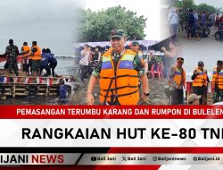 Pemasangan Terumbu Karang dan Rumpon di Buleleng Rangkaian HUT Ke-80 TNI