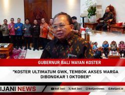 Koster Ultimatum GWK, Tembok Akses Warga Dibongkar 1 Oktober