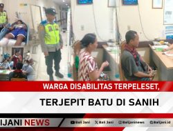 Warga Disabilitas Terpeleset, Terjepit Batu di Sanih