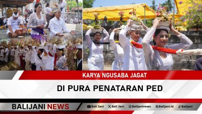 Karya Ngusaba Jagat di Pura Penataran Ped