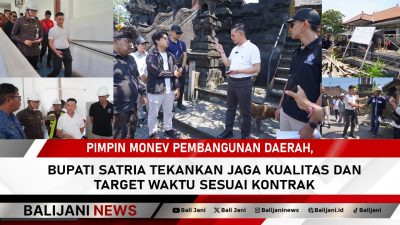 Pimpin Monev Pembangunan Daerah, Bupati Satria Tekankan Jaga Kualitas dan Target Waktu Sesuai Kontrak
