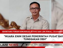 Muara Enim Desak Pemerintah Pusat Bayar Tunggakan DBH