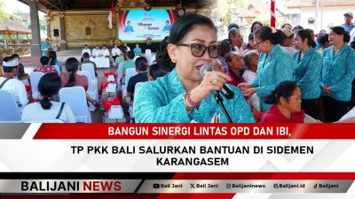 Bangun Sinergi Lintas OPD dan IBI, TP PKK Bali Salurkan Bantuan di Sidemen Karangasem
