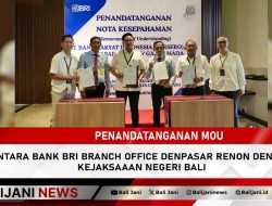 Penandatanganan MoU antara BANK BRI Branch Office Denpasar Renon dengan Kejaksaaan Negeri Bali