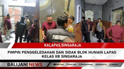 Kalapas Singaraja Pimpin Penggeledahan dan Sidak Blok Hunian lapas kelas IIB Singaraja